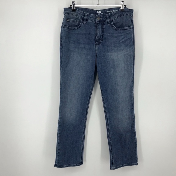 Lee Riders Mid Rise Straight Leg Jeans - Picture 2 of 7